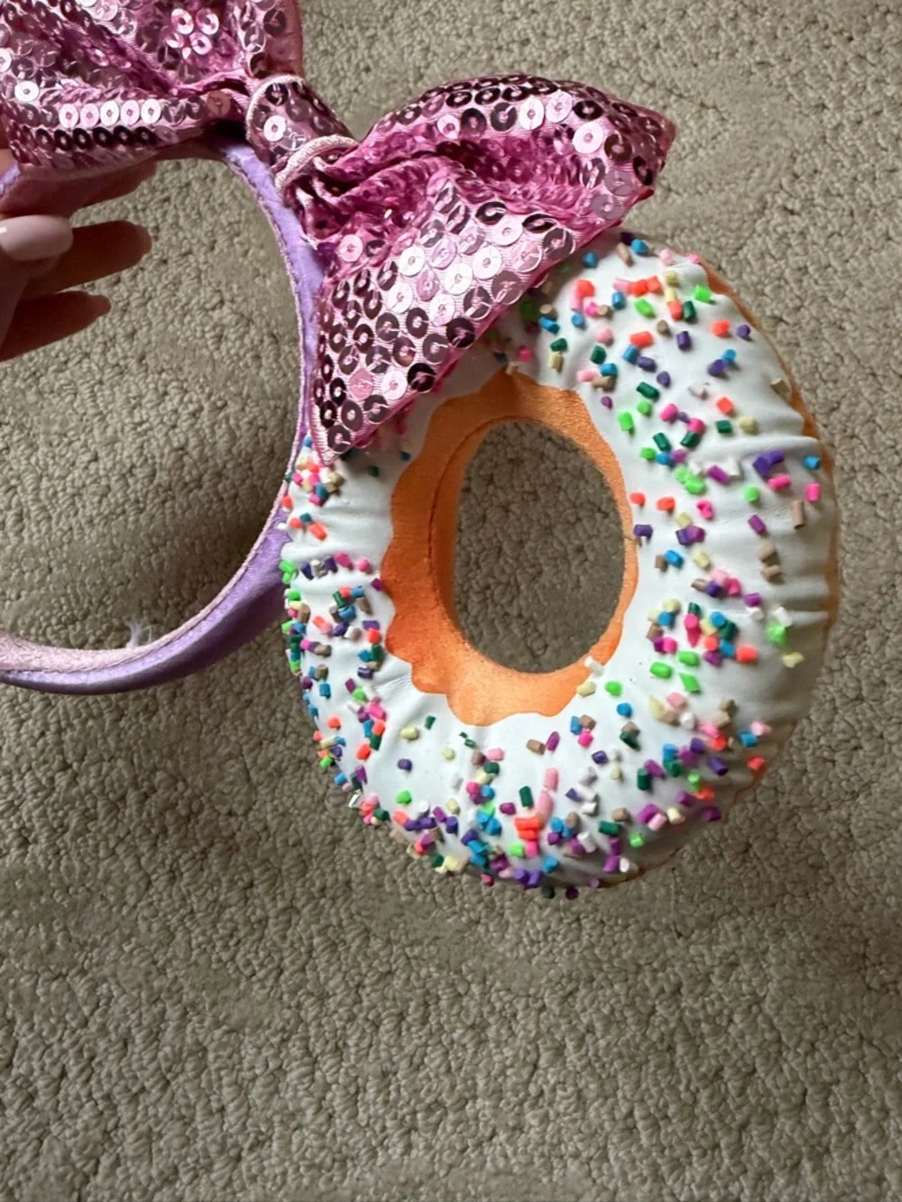 Rare* As Seen on Megan Fox Donut Mickey Ears Headband - Picture 8 of 10